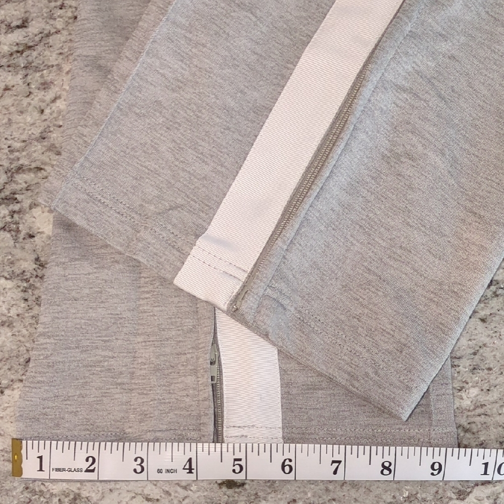 Women's Light Gray Hooded Track Jacket with White Stripe & Dot Accent - Picture 5 of 16